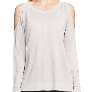 Vince Camuto Cold Shoulder Shimmer Blouse
